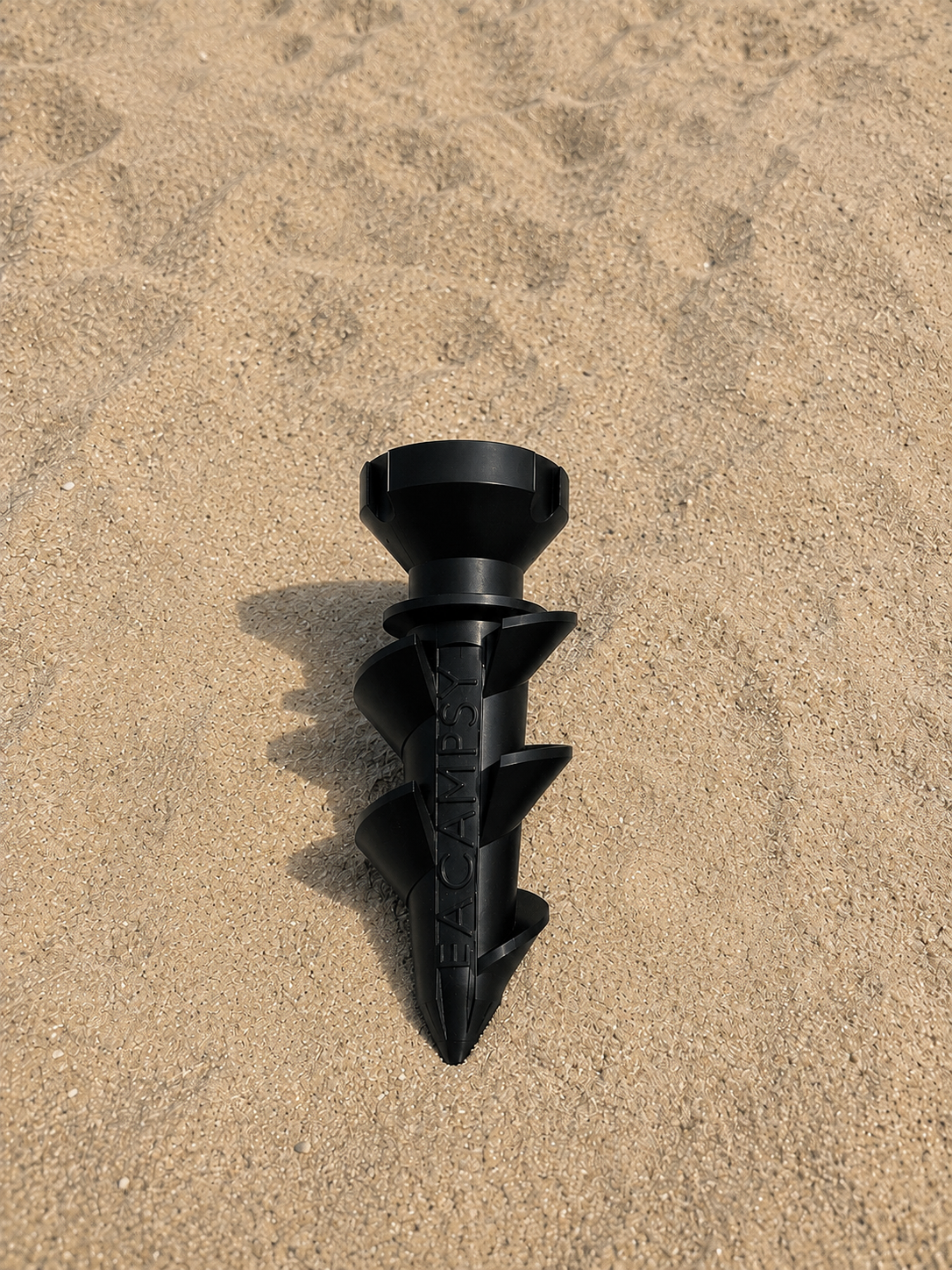 An EACAMPSY screw peg on rock